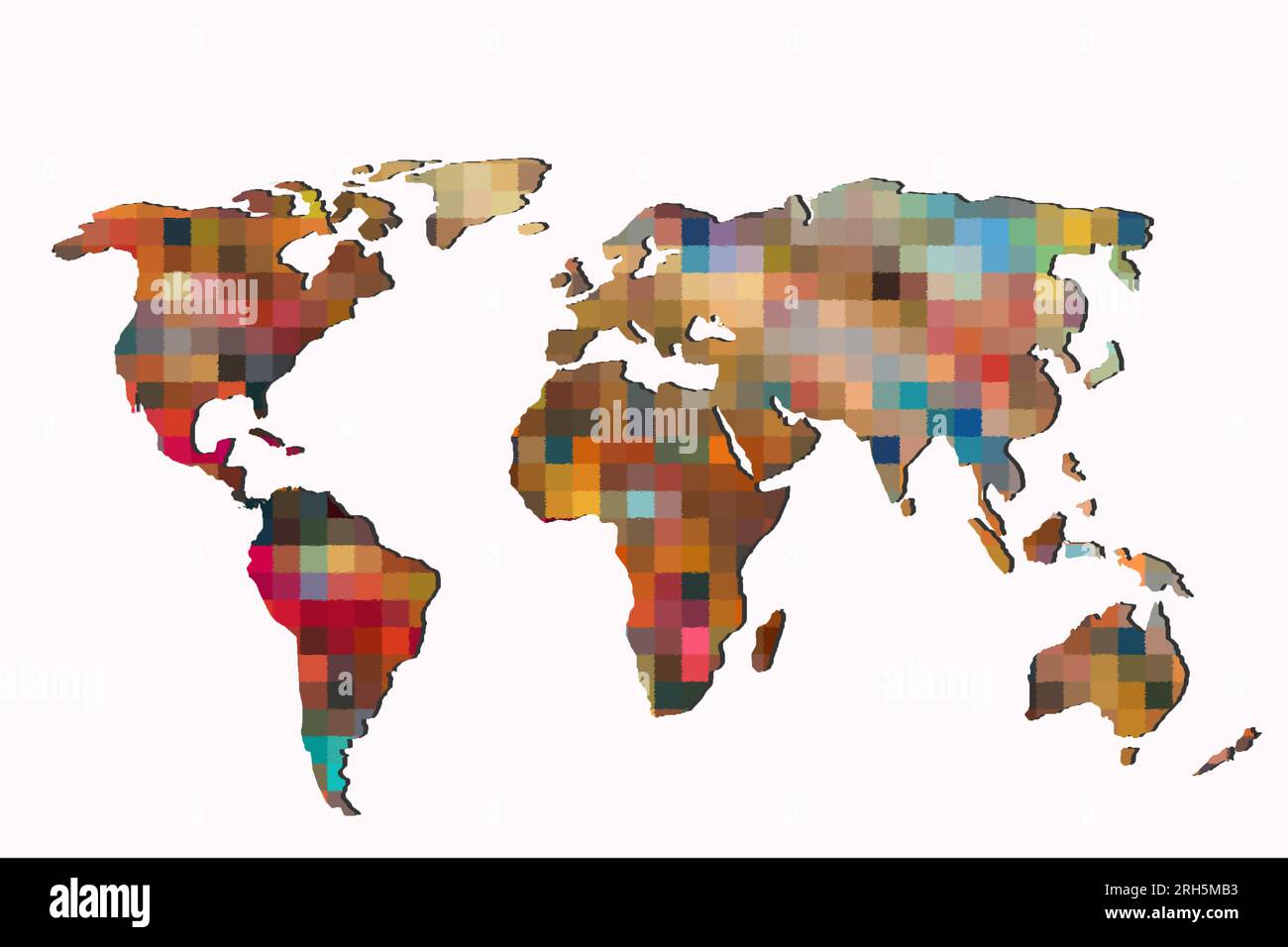 Aproximadamente esbozado mapa del mundo como conceptos empresariales globales Foto de stock