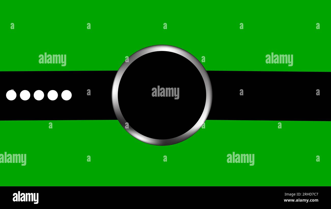 Descarga de reloj inteligente, reloj inteligente 4K, pantalla verde Foto de stock