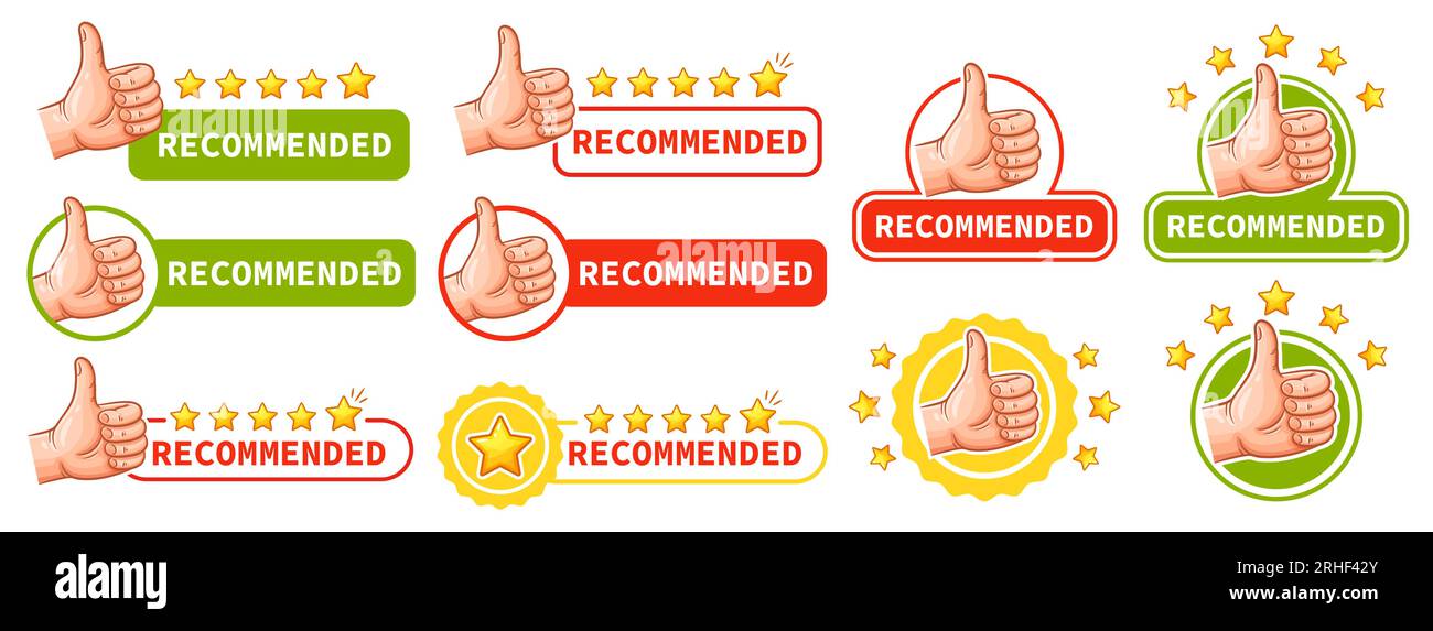 Ícone de conjunto de revisão trumb up thumb up estrela emoção recordação  comentário menção da conta conceito de feedback estilo neomorfismo ícone de  linha vetorial para negócios e publicidade