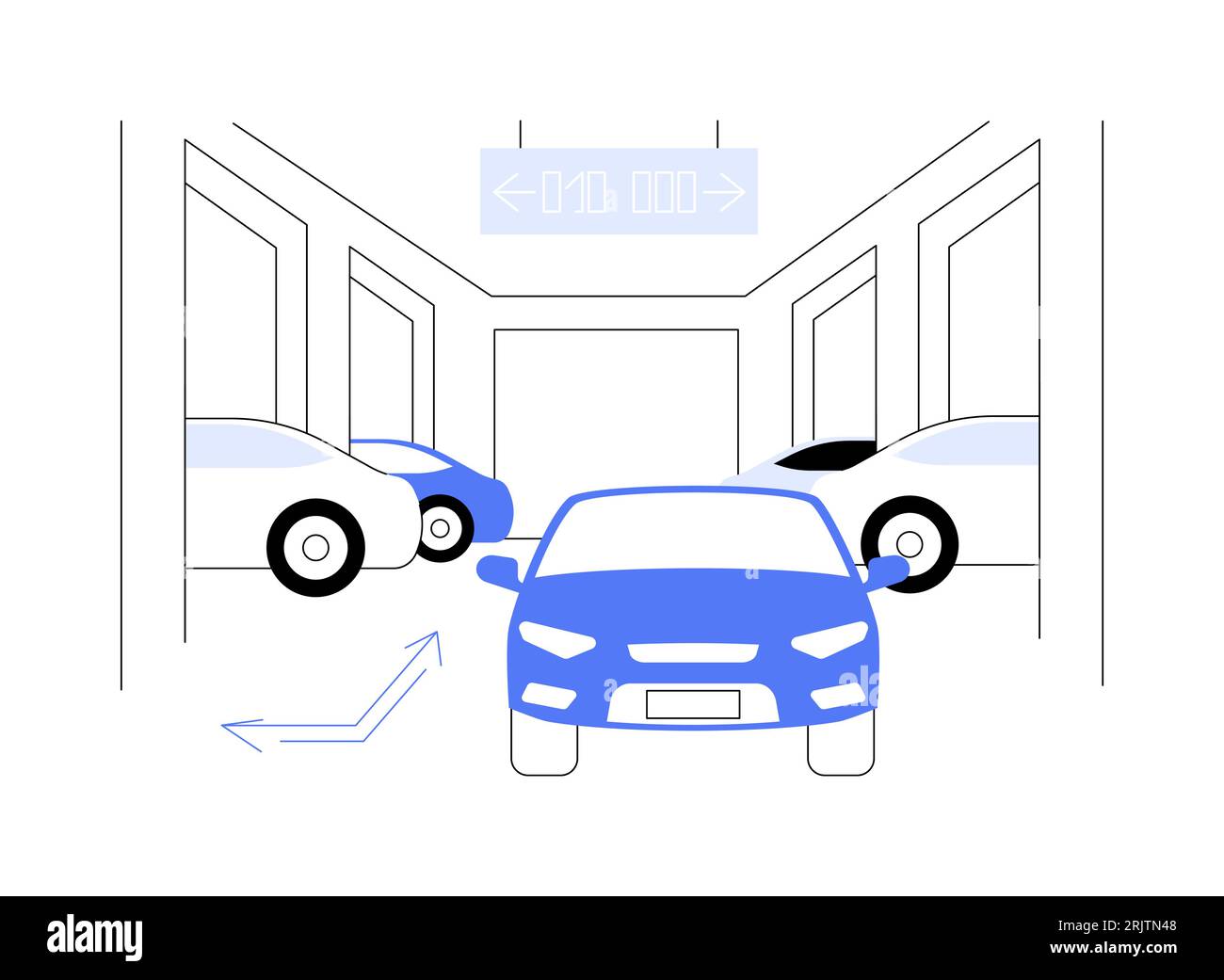 conjunto de iconos del sistema de aparcamiento automático del coche. Sensor  de aparcamiento sin conductor. estacionamiento horizontal y vertical.  dibujo de croquis moderno. icono de línea editable. 12786253 Vector en  Vecteezy