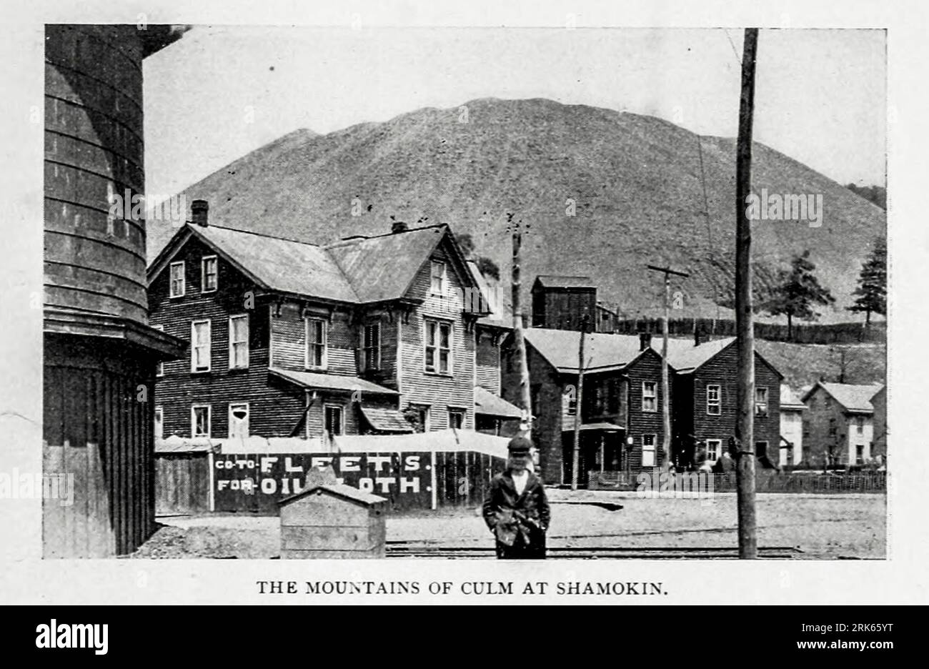 LAS MONTAÑAS DE CULMO EN SHAMOKIN, Pennsylvania del Artículo Octubre 1896 de Rechazo de carbón