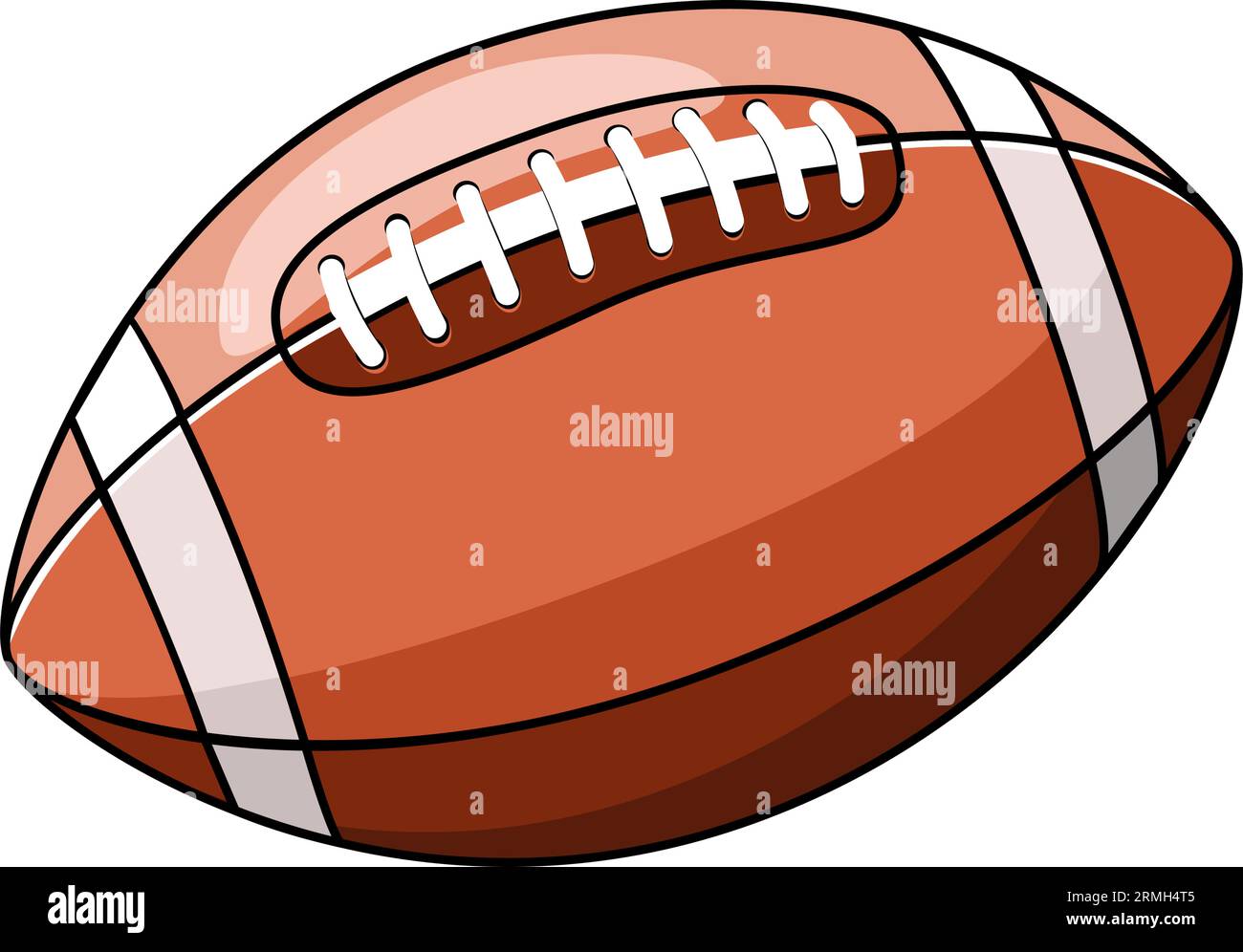 Bola de fútbol americano ilustración vectorial Ilustración del Vector