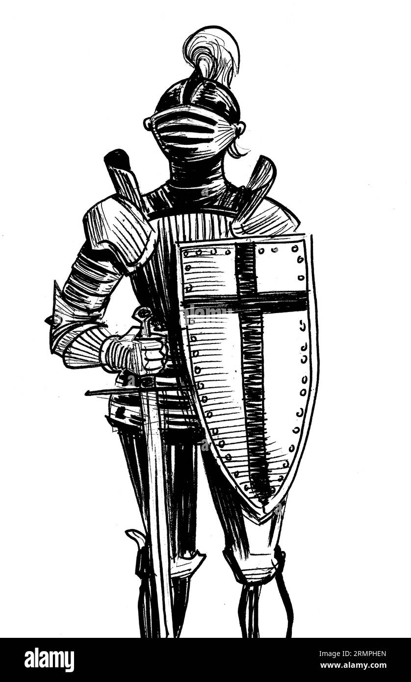 Vestidos medievales Imágenes de stock en blanco y negro - Alamy