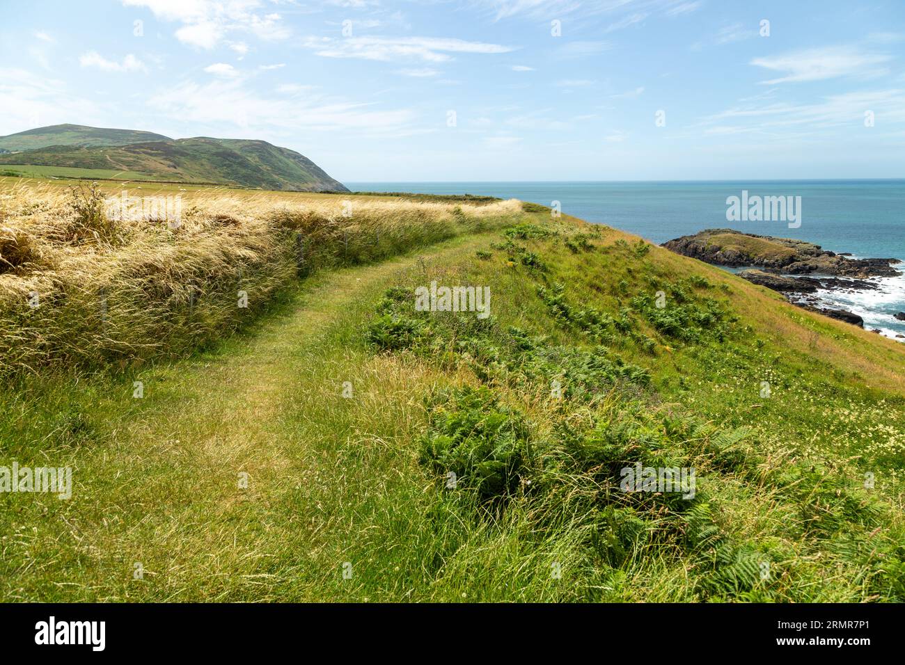 El Camino de la Costa de Gales en la costa norte de la península de llyn, gwynedd, Gales Foto de stock