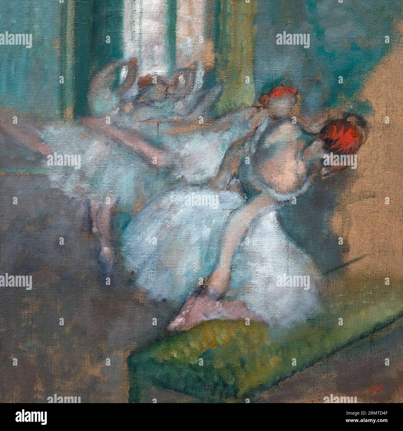 Bailarines de ballet, Edgar Degas, 1890-1900, Foto de stock
