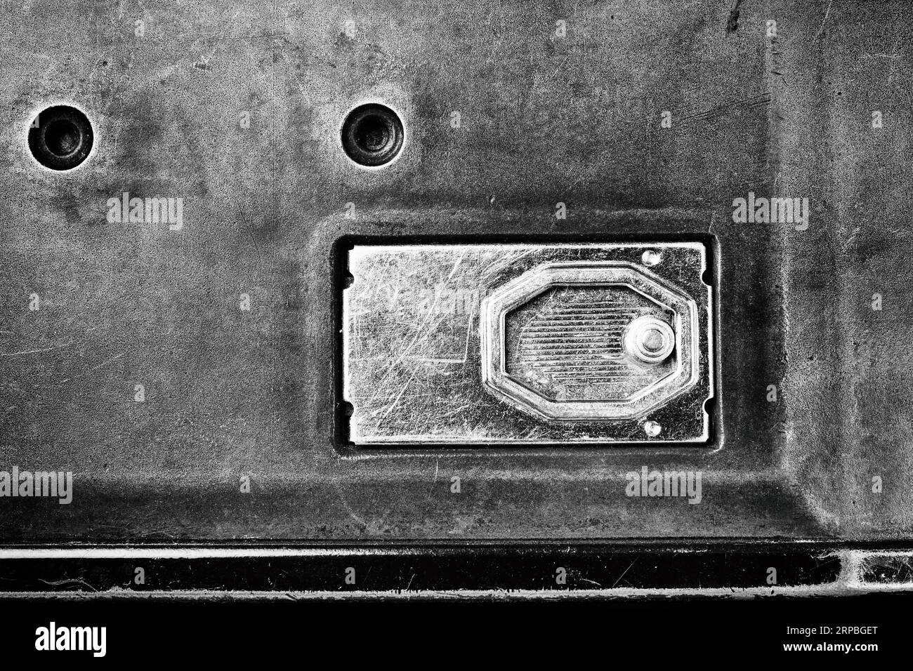 Cubierta trasera con ventana indicadora antigua cámara de formato medio retro Foto de stock