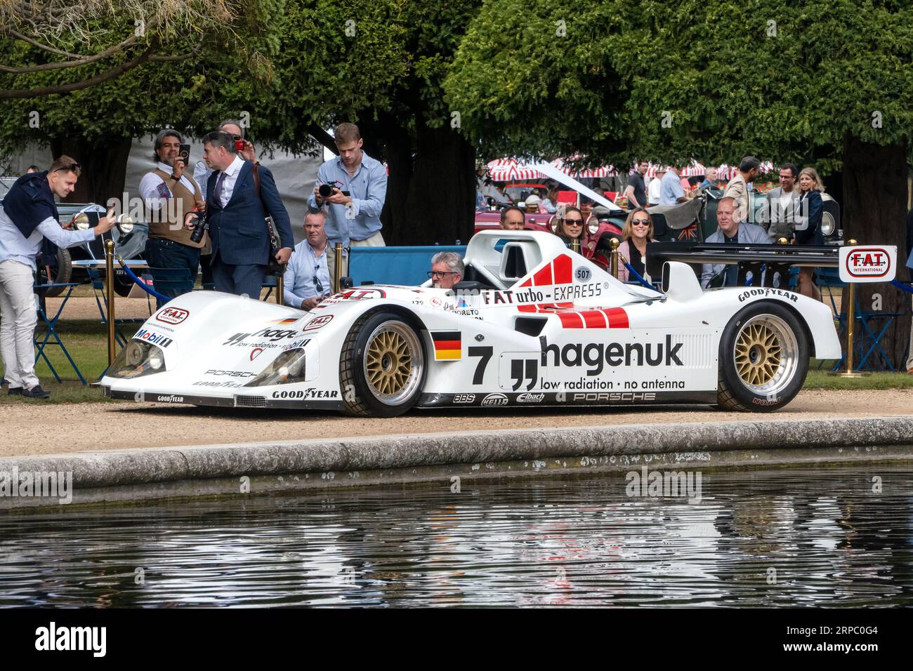 Prototipo 1995 Porsche WSC-95 LM en el Concours of Elegance en el Hampton Court Palace London UK 2023 Foto de stock