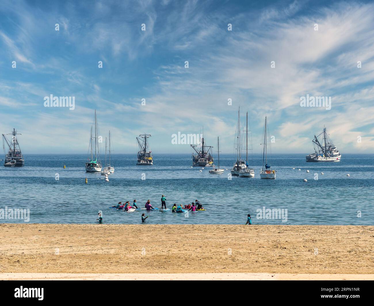 Barcos de pesca barcos cortadores en el puerto de Monterey, California EE.UU.. Foto de stock