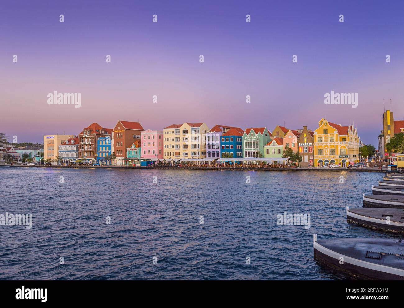 Willemstad, Curazao Capital de la isla caribeña holandesa Curazao Foto de stock