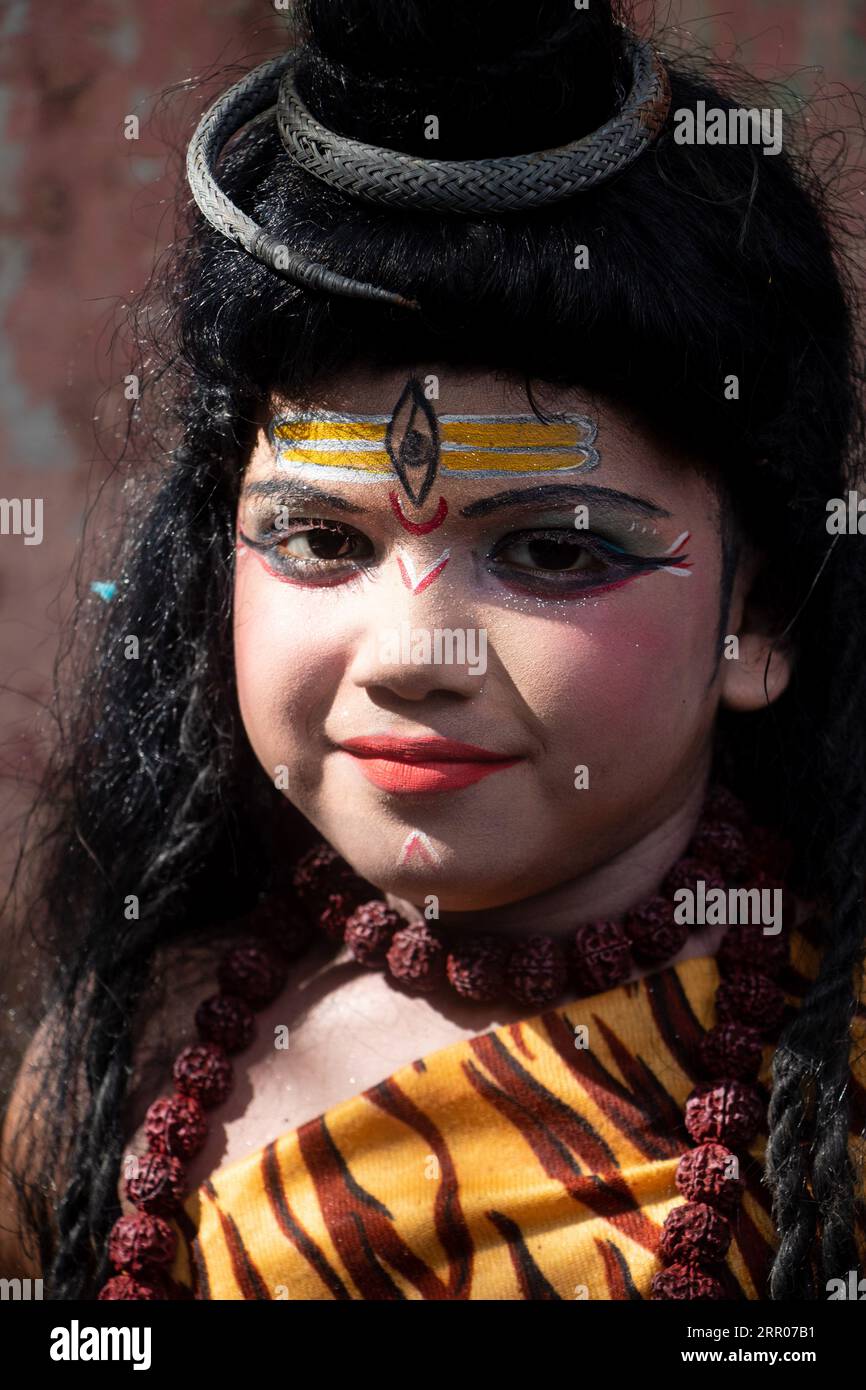 Narayanganj, Dhaka, Bangladesh. 6th Sep, 2023. Children dressed in