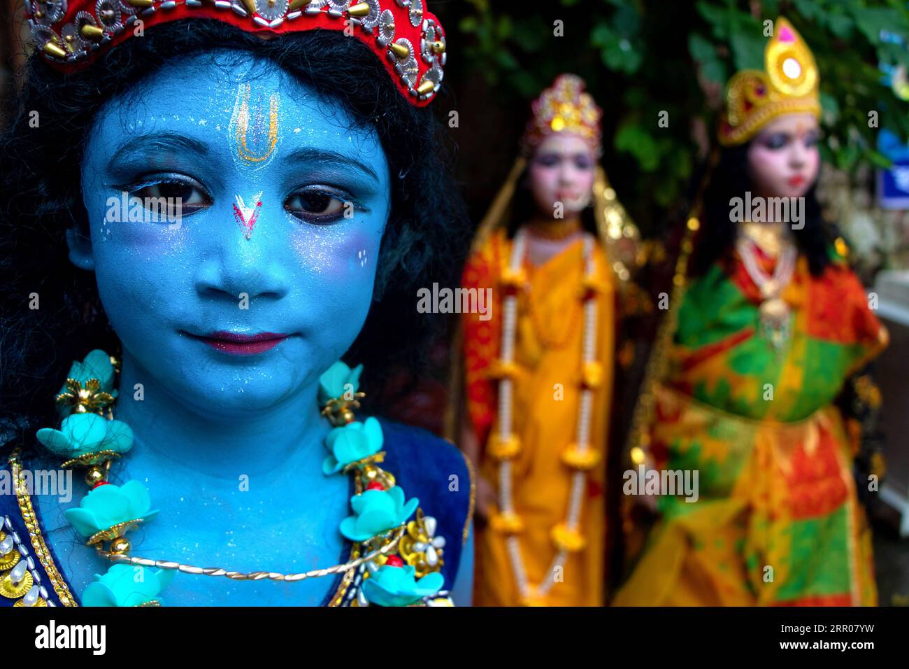 Narayanganj, Dhaka, Bangladesh. 6th Sep, 2023. Children dressed in
