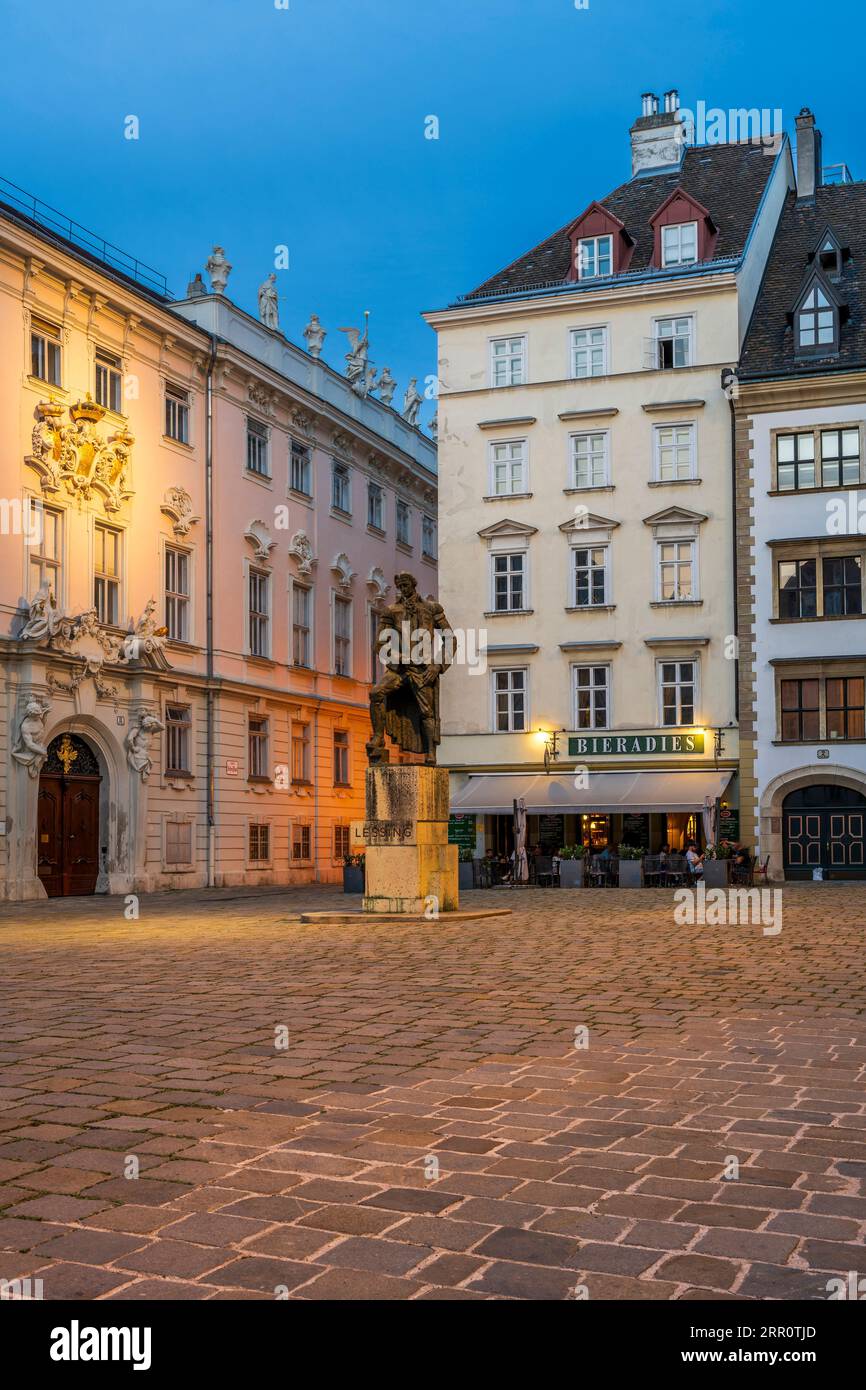 Judenplatz (Plaza Judía), Viena, Austria Foto de stock