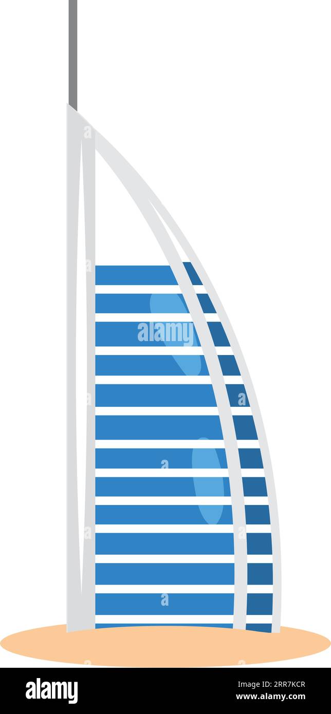 El burj al arab Ilustración del Vector