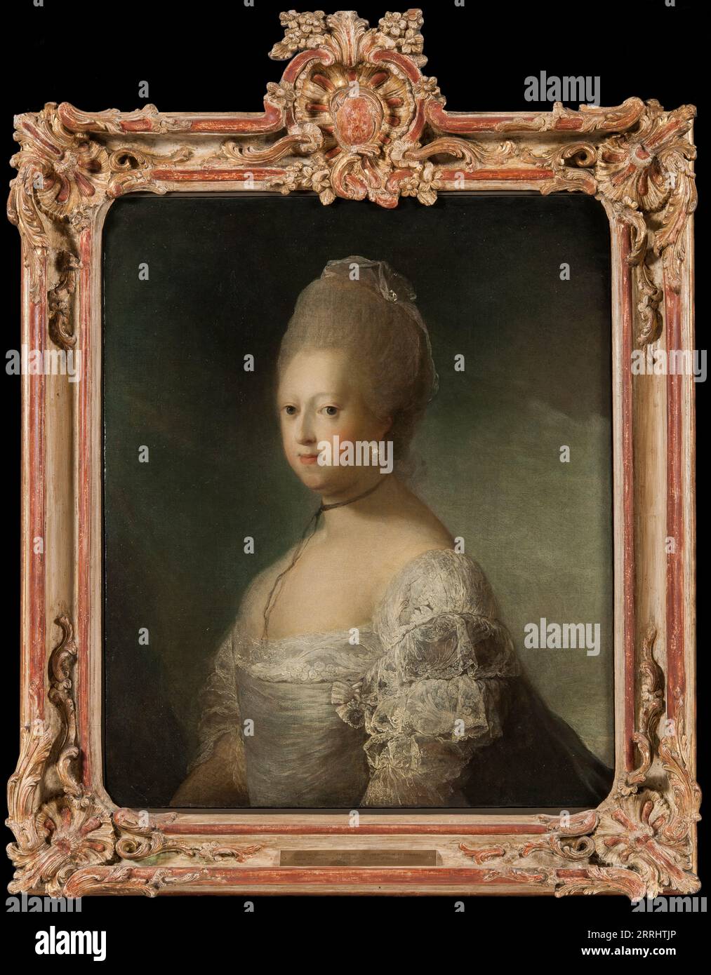 Caroline Mathilde, reina de Dinamarca, siglo XVIII. Foto de stock