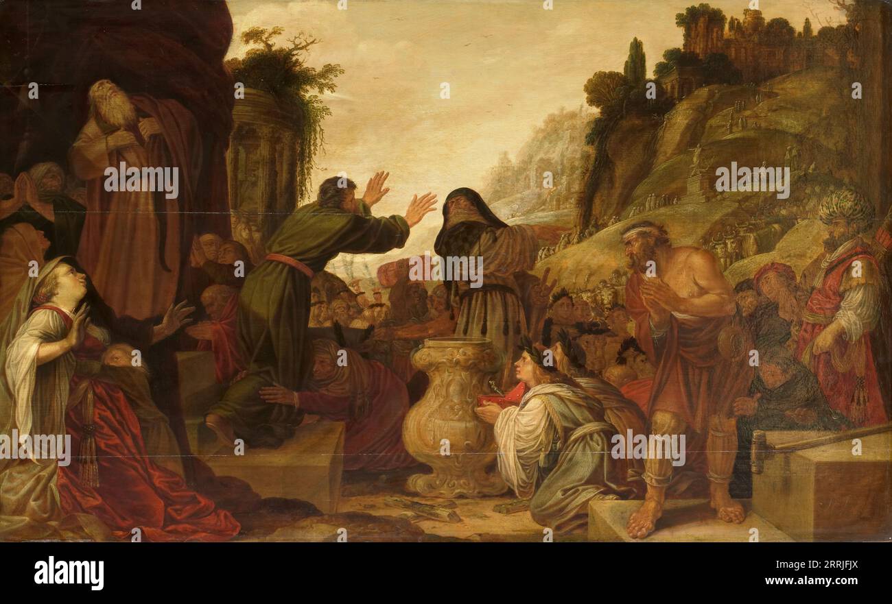 Santos Pablo y Bernabé adorados como dioses por el pueblo de Listra