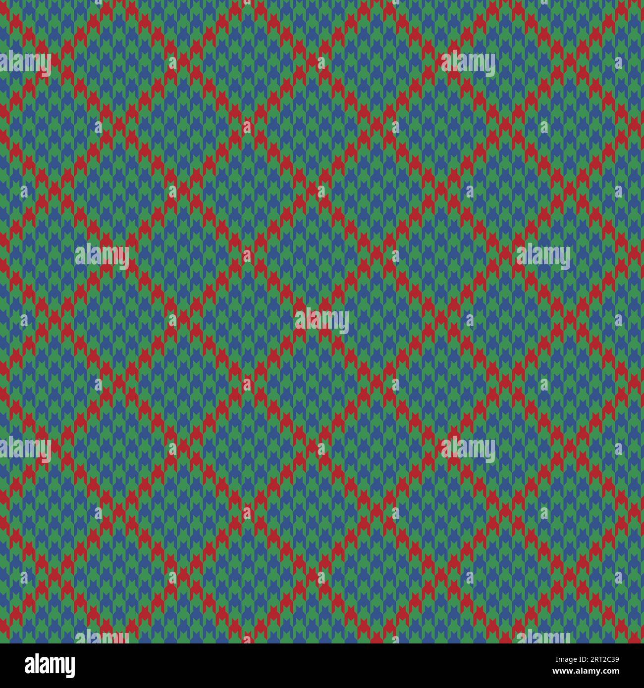 Comprobación de tejido de textura. Vector de cuadros sin fisuras. Patrón de fondo textil tartán en colores rojo y azul. Ilustración del Vector