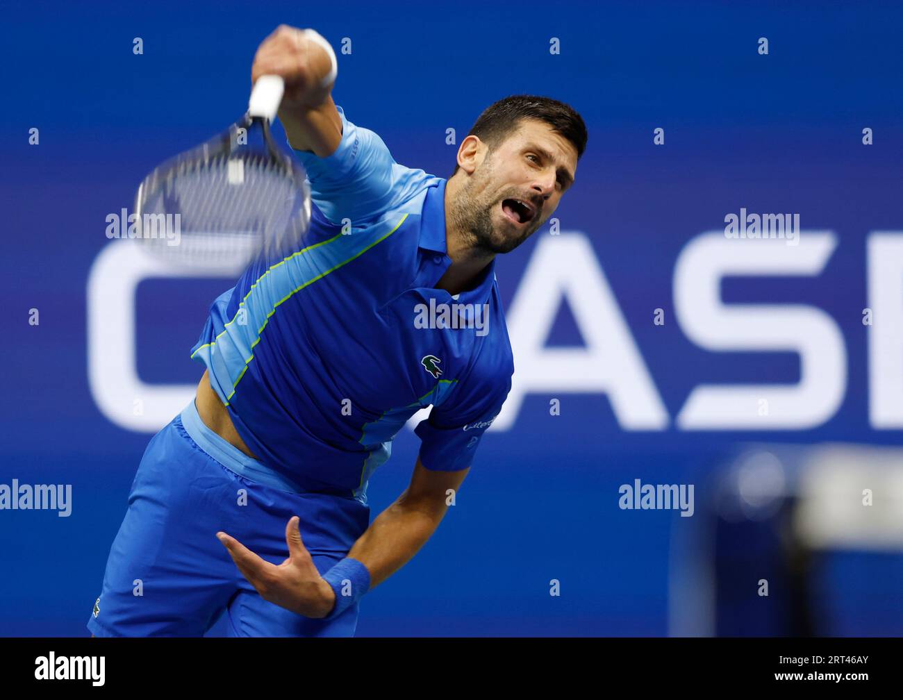 Novak djokovic us open mens finals fotografías e imágenes de alta