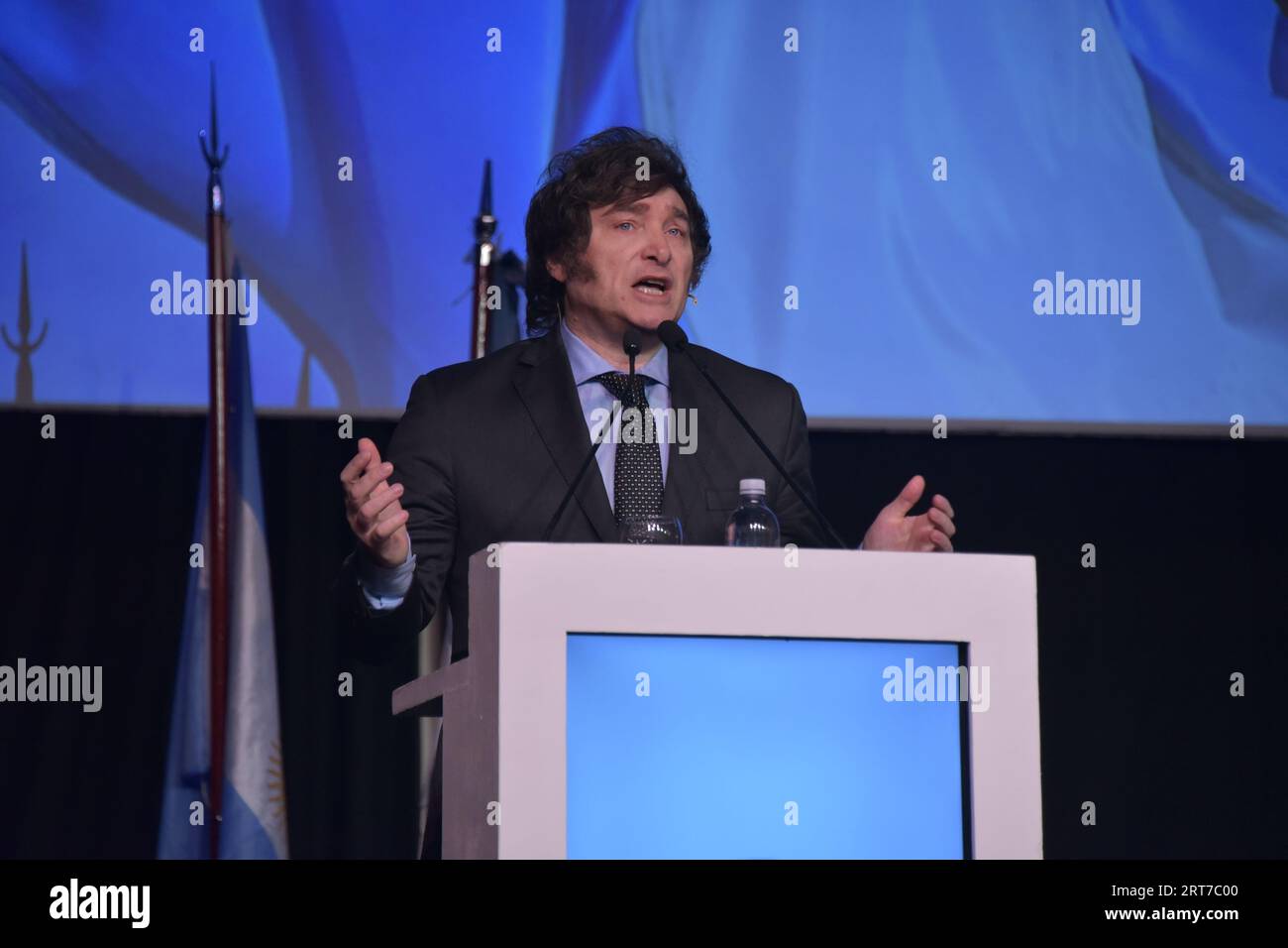 Javier Milei, candidato a presidente en Argentina Fotografía de stock