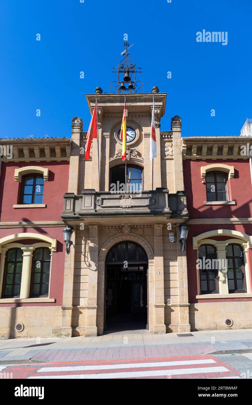 Europa, España, Navarra, Estella-Lizarra, Ayuntamiento de Estella (Ayuntamiento Estella) Foto de stock