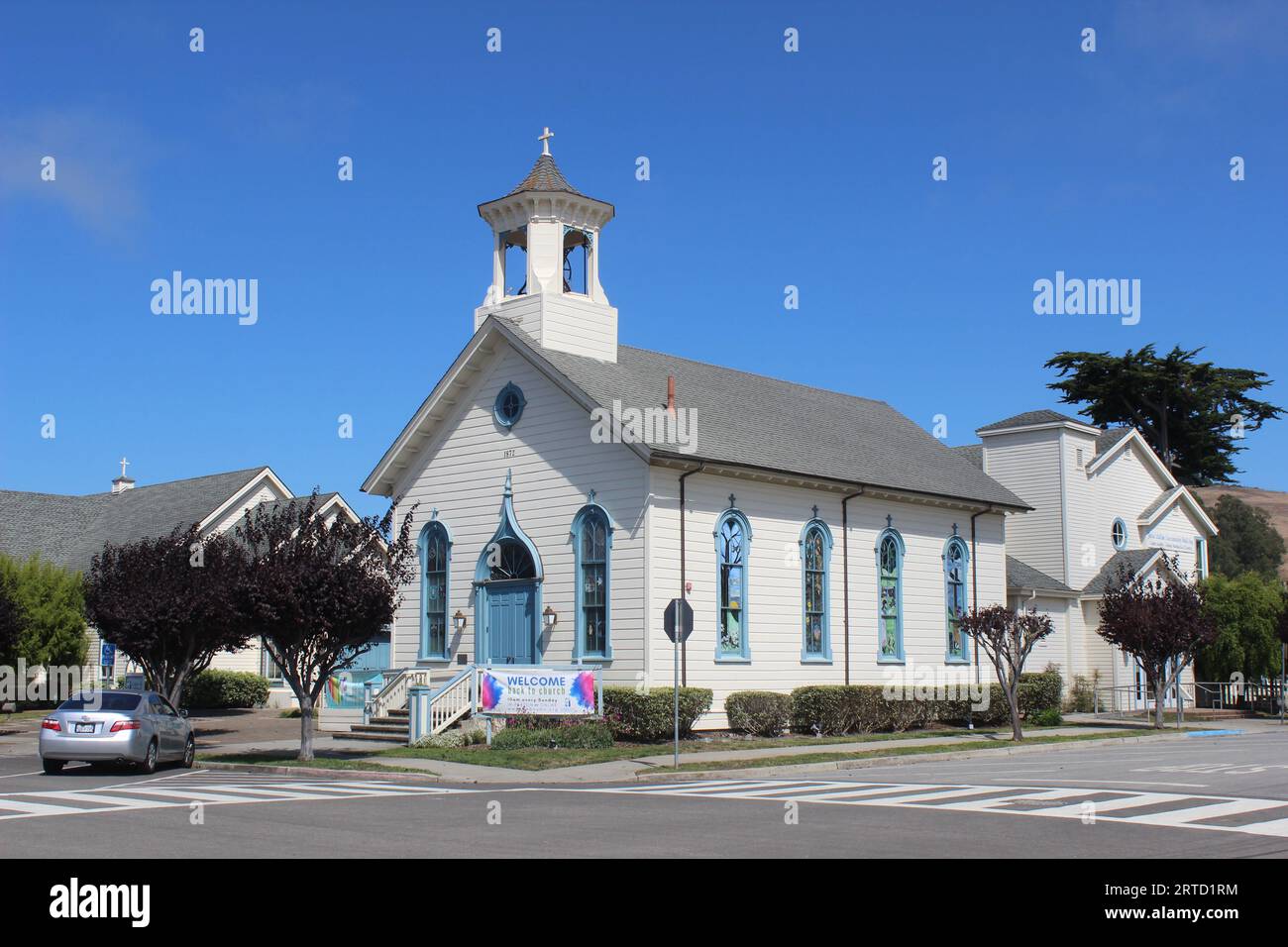Iglesia Metodista Unida de la Comunidad, Half Moon Bay, California Foto de stock