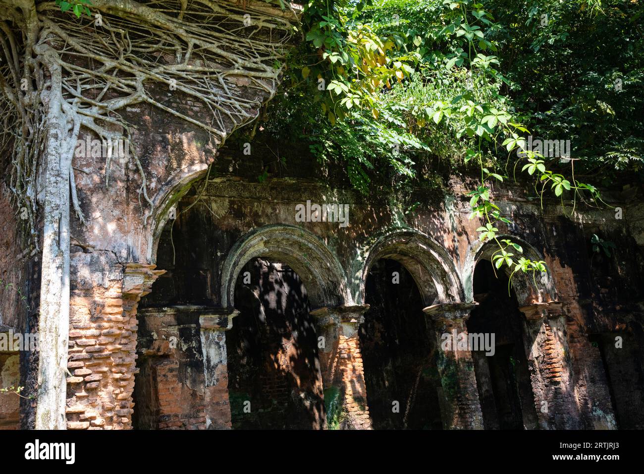 Kishorganj, Bangladesh: El hogar ancestral en ruinas del mundialmente reconocido cineasta ganador de un Oscar Satyajit Ray en la aldea de Masua en Katiadi upazila de K Foto de stock