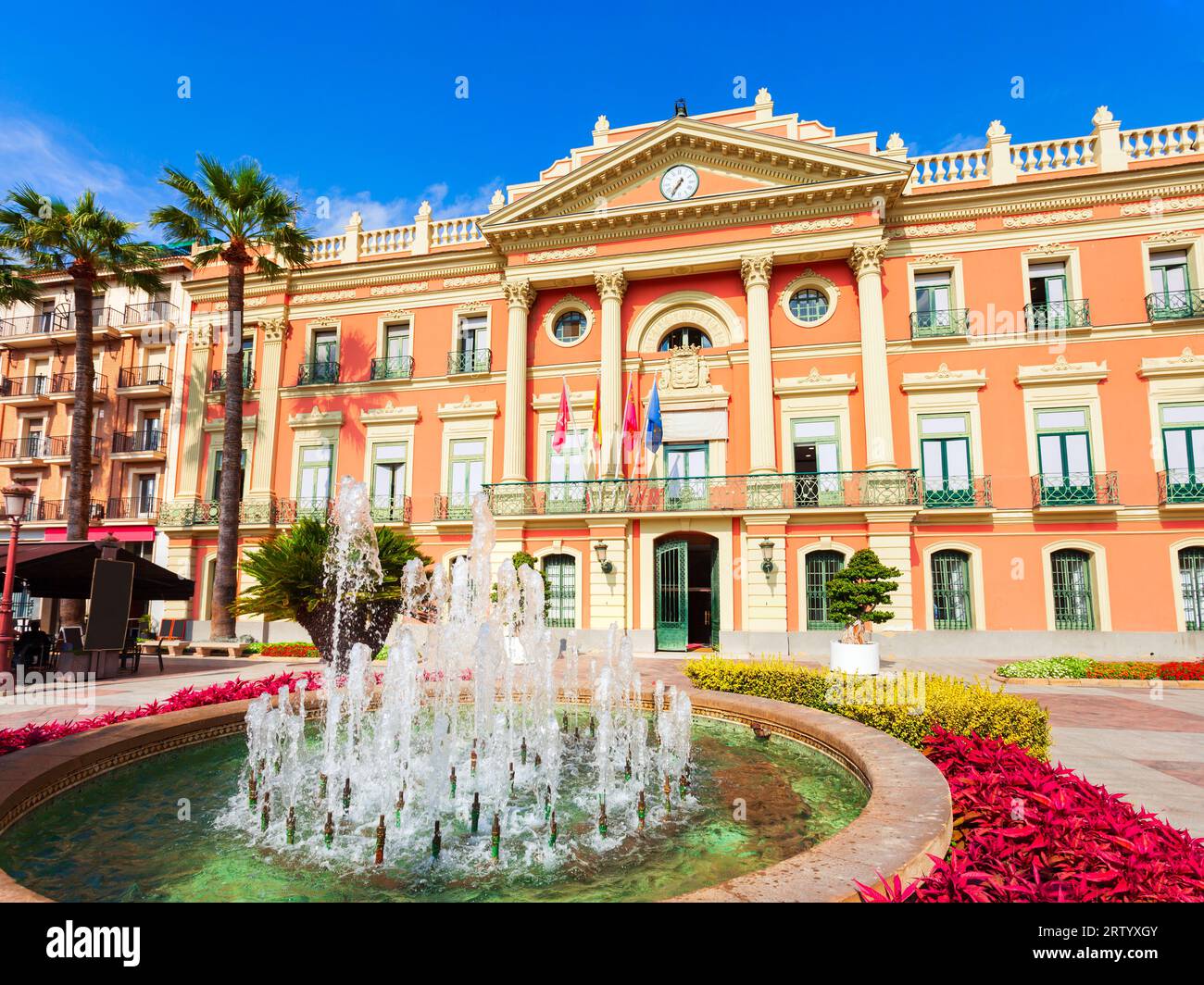 Ayuntamiento de Murcia o Ayuntamiento. Murcia es una ciudad en el sureste de España. Foto de stock