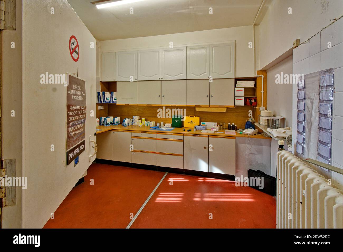 Peterhead Prison Museum Aberdeenshire Escocia La farmacia Foto de stock