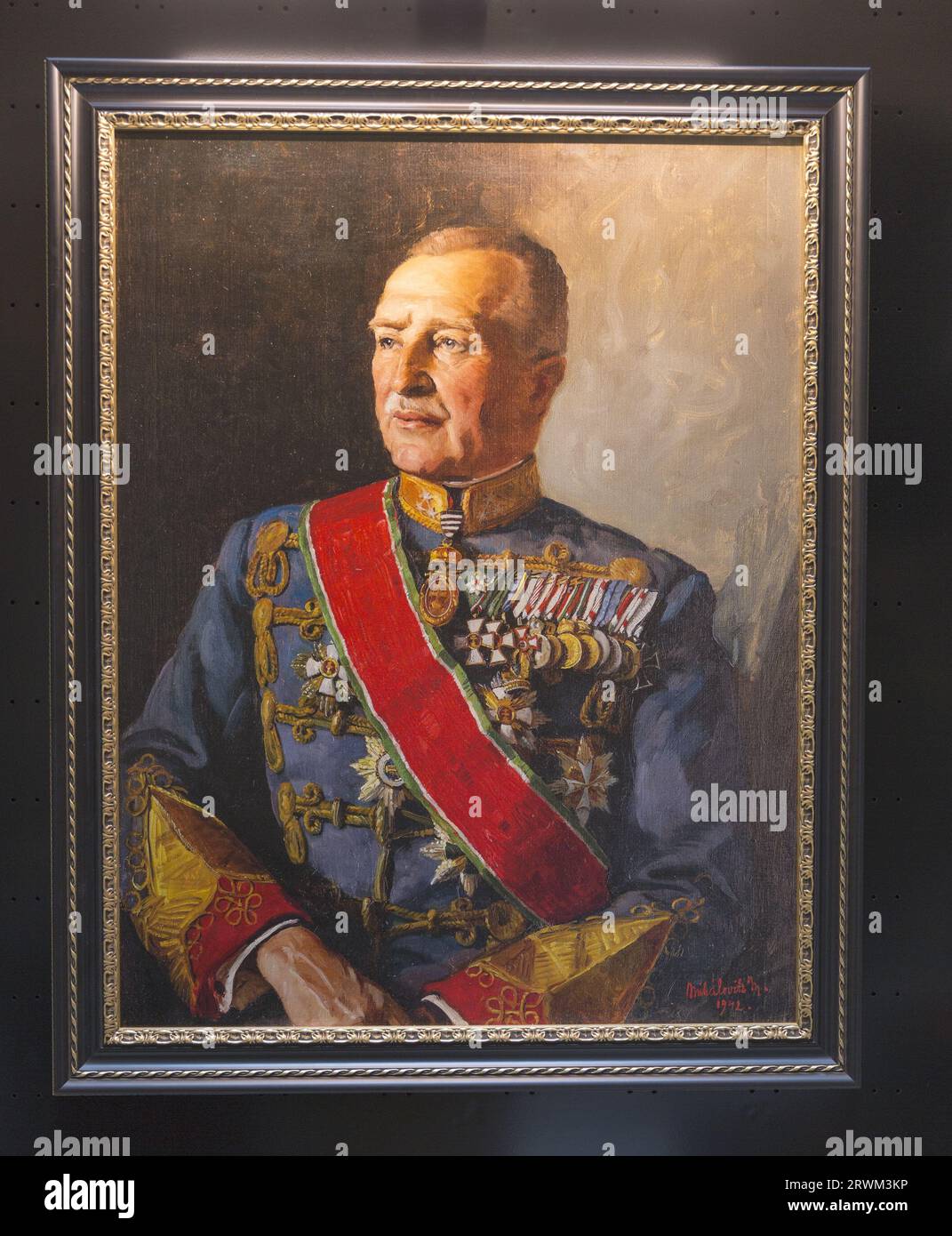 Retrato del general Henrik Werth Foto de stock