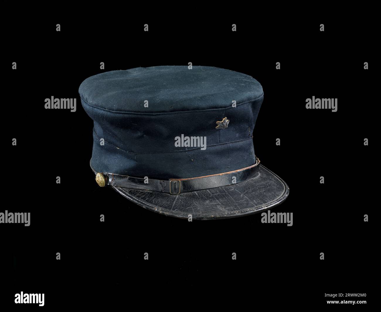 Gorra de servicio usada por el Contraalmirante David G. Farragut durante la Batalla de Mobile Bay. AF*17392. Foto de stock