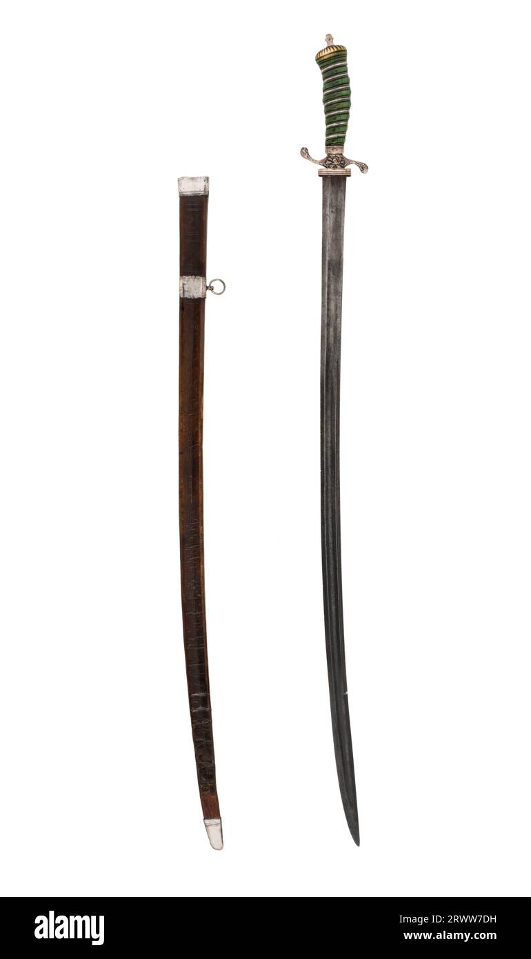 Espada de batalla y vaina, George Washington, Guerra Revolucionaria.  AF*32010 Fotografía de stock - Alamy