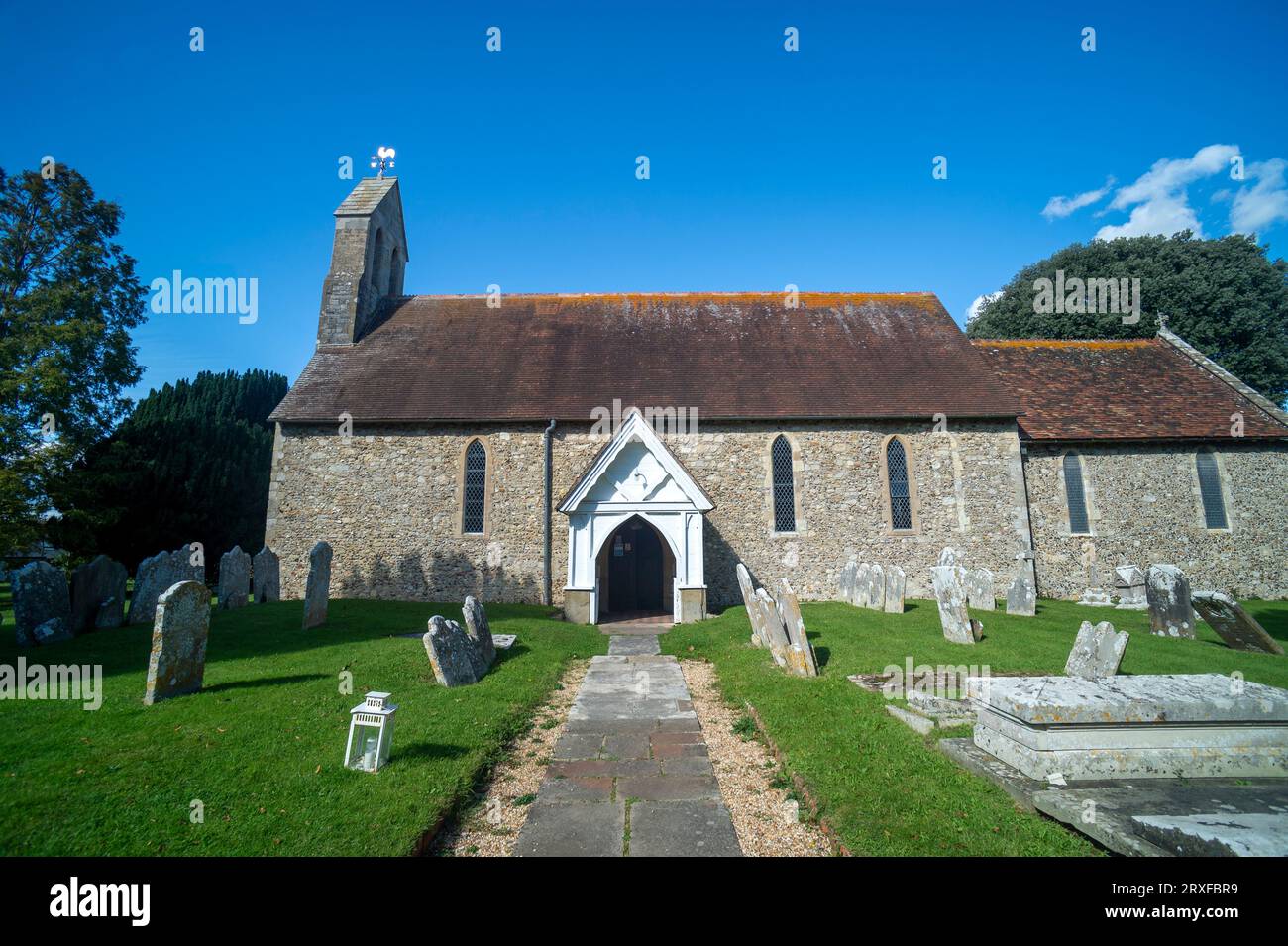 Iglesia de Santa María, Chidham, West Sussex, Reino Unido Foto de stock