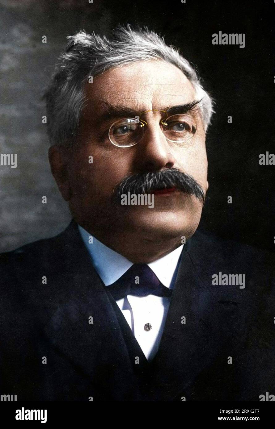 Retrato de Etienne Alexandre Millerand - político francés Foto de stock