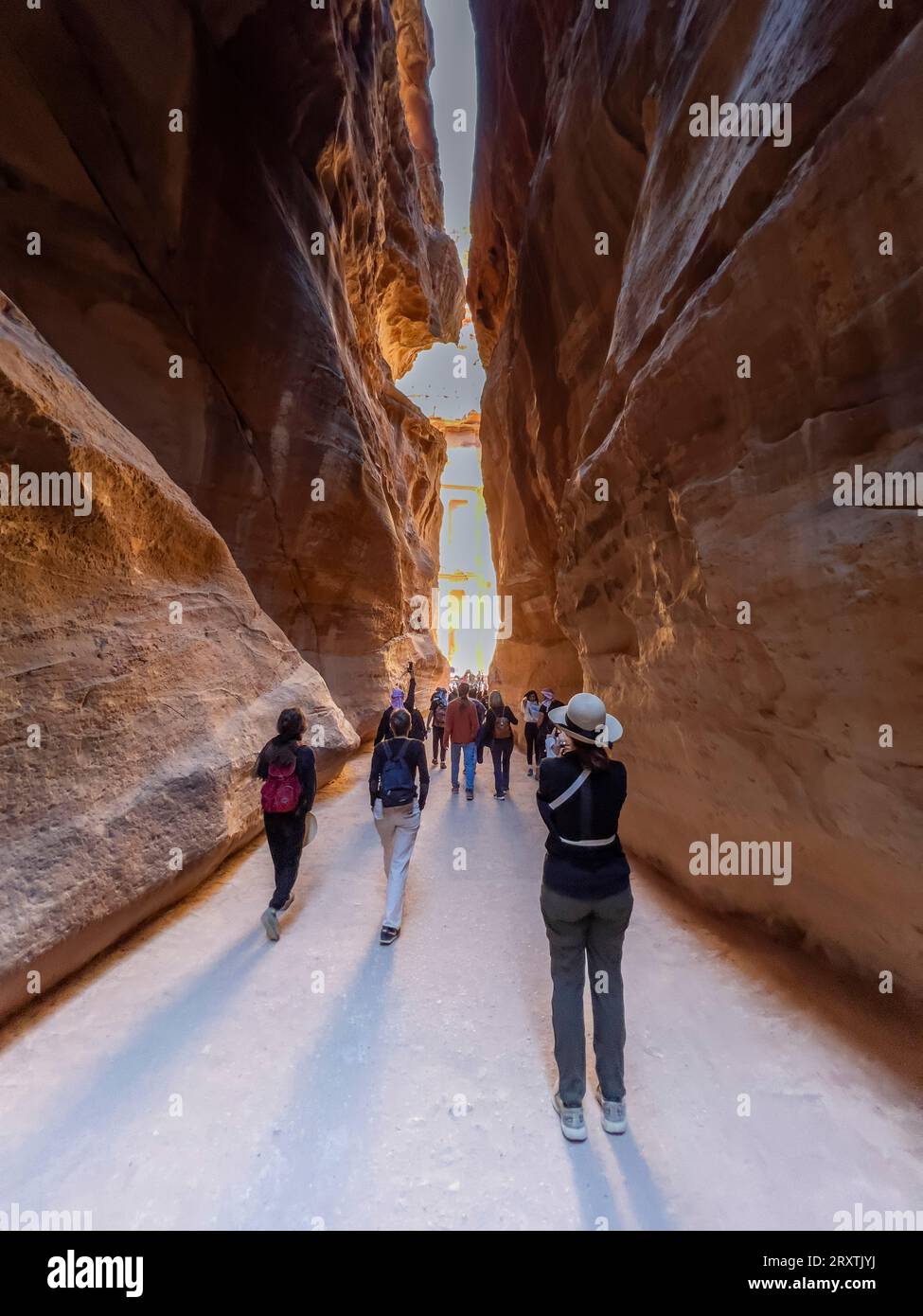 El Siq, entrada al Parque Arqueológico de Petra, Patrimonio de la