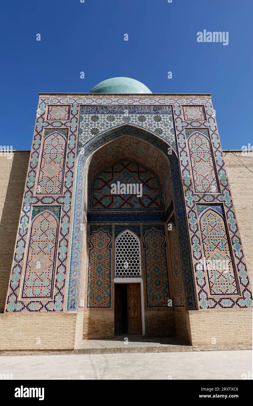 La mundialmente famosa arquitectura islámica de Samarcanda, Patrimonio de la Humanidad de la UNESCO, Uzbekistán, Asia Central, Asia Foto de stock