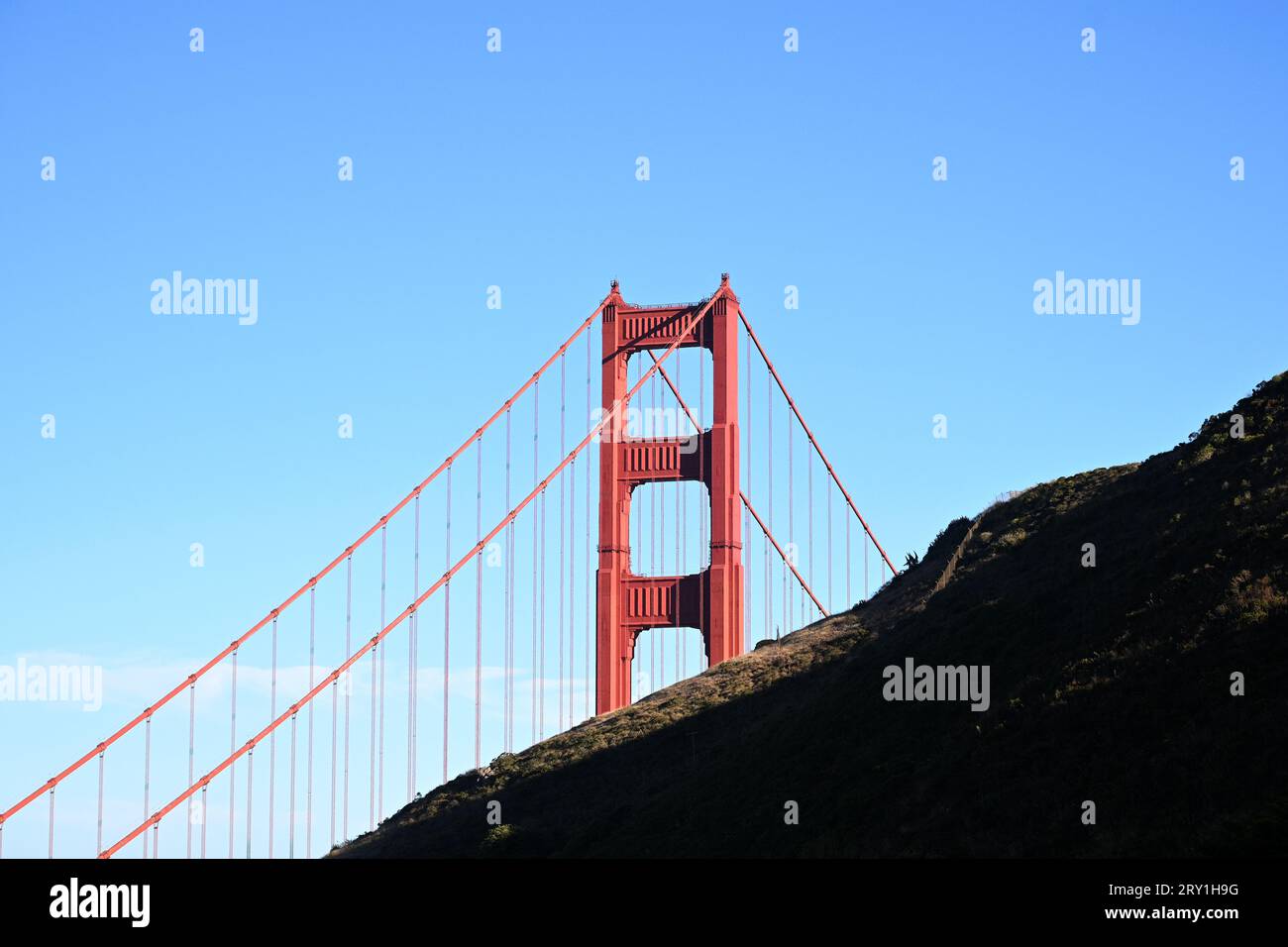 Puente Golden Gate en San Francisco, EE.UU. Foto de stock