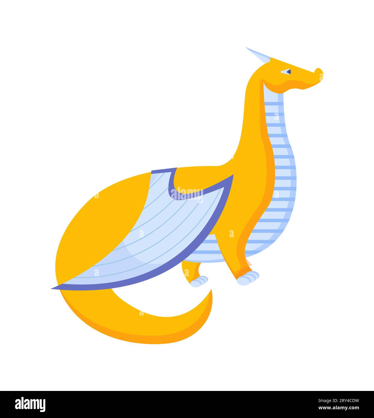 Mundo de hadas dragón vector concepto Ilustración del Vector