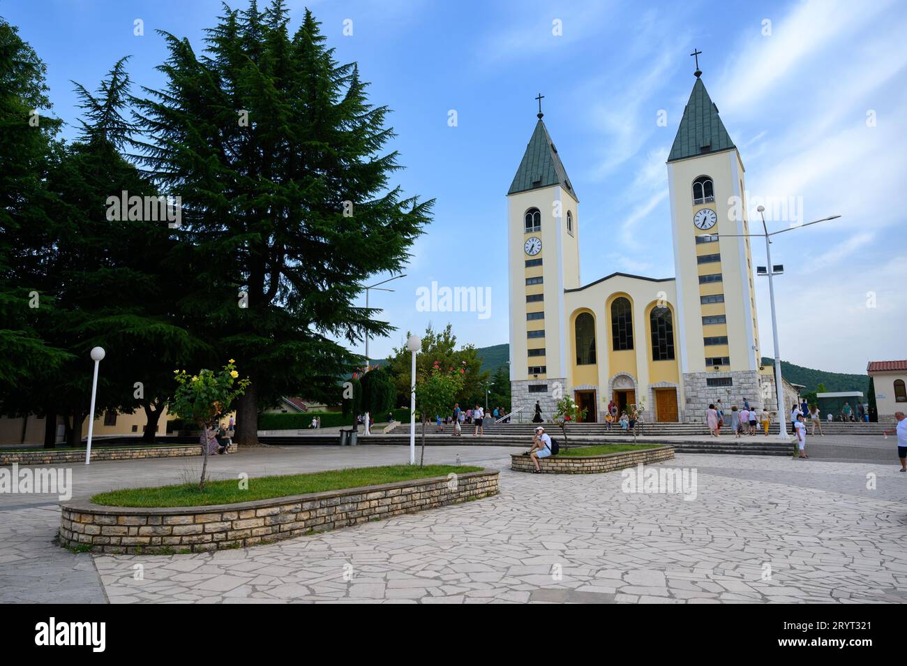 Iglesia de Santiago en Medjugorje, Bosnia y Herzegovina. Foto de stock