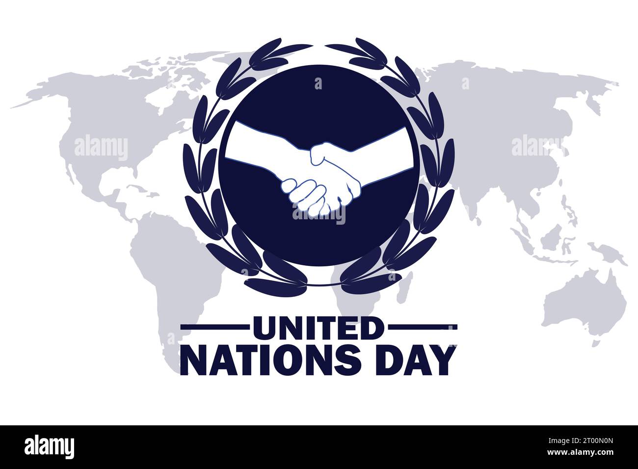 Día de las Naciones Unidas ilustración vectorial. Conveniente para la tarjeta de felicitación, cartel y banner. Ilustración del Vector