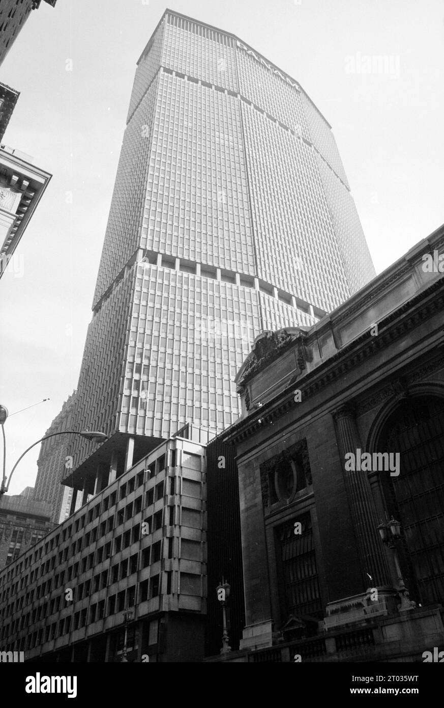 Pan Am Building en la ciudad de Nueva York 1974, Pan Am Building, más tarde conocido como MetLife Building, en la ciudad de Nueva York. Foto de stock