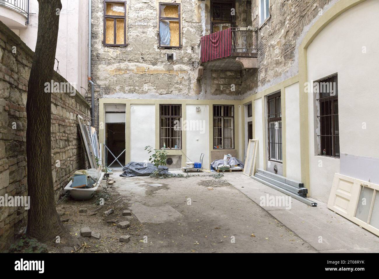 Antiguo barrio judío de Budapest Foto de stock