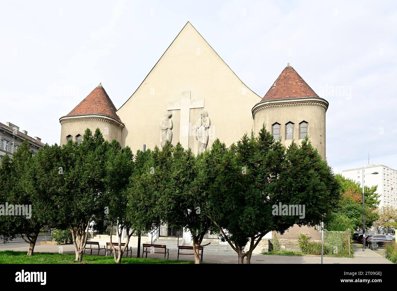 Viena, Austria. La Iglesia de la Transfiguración es una iglesia evangélica luterana en el segundo distrito de Viena, Leopoldstadt Foto de stock