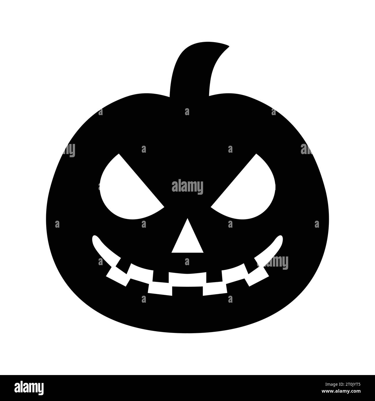 Desata escalofríos espeluznantes con nuestro espeluznante icono de calabaza de Halloween, un complemento perfecto para tus misteriosos diseños Ilustración del Vector