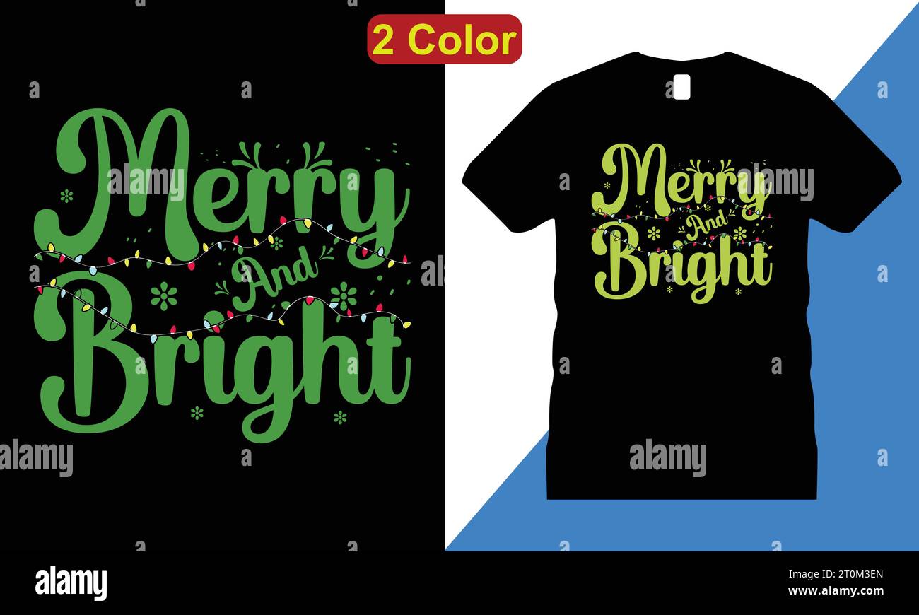 Feliz Navidad Tshirt vector de diseño. Uso para la camiseta, tazas, pegatinas, tarjetas, etc. Ilustración del Vector