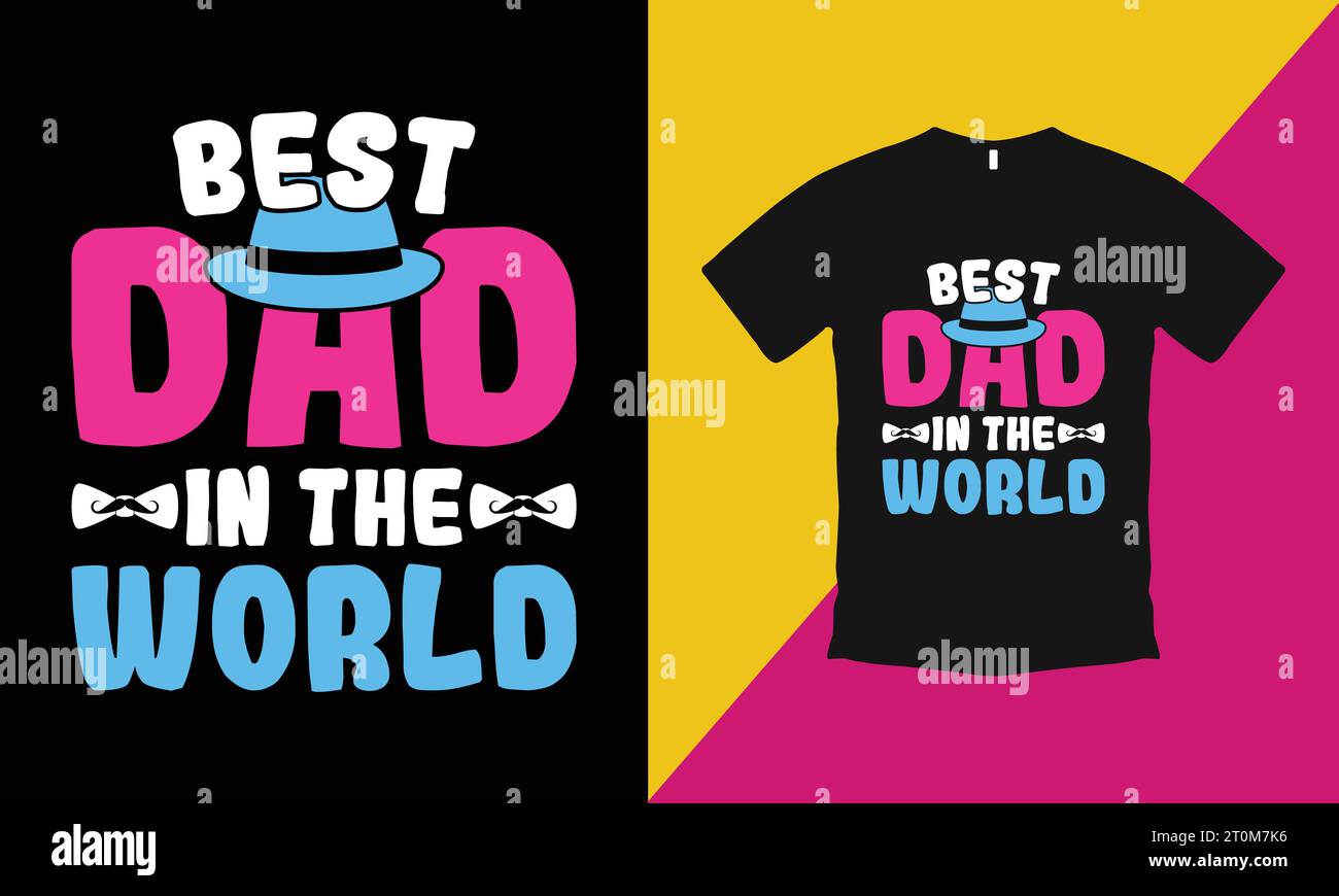 Camiseta personalizada Best In the World para hombre / Día del Padre /  Regalos para papá