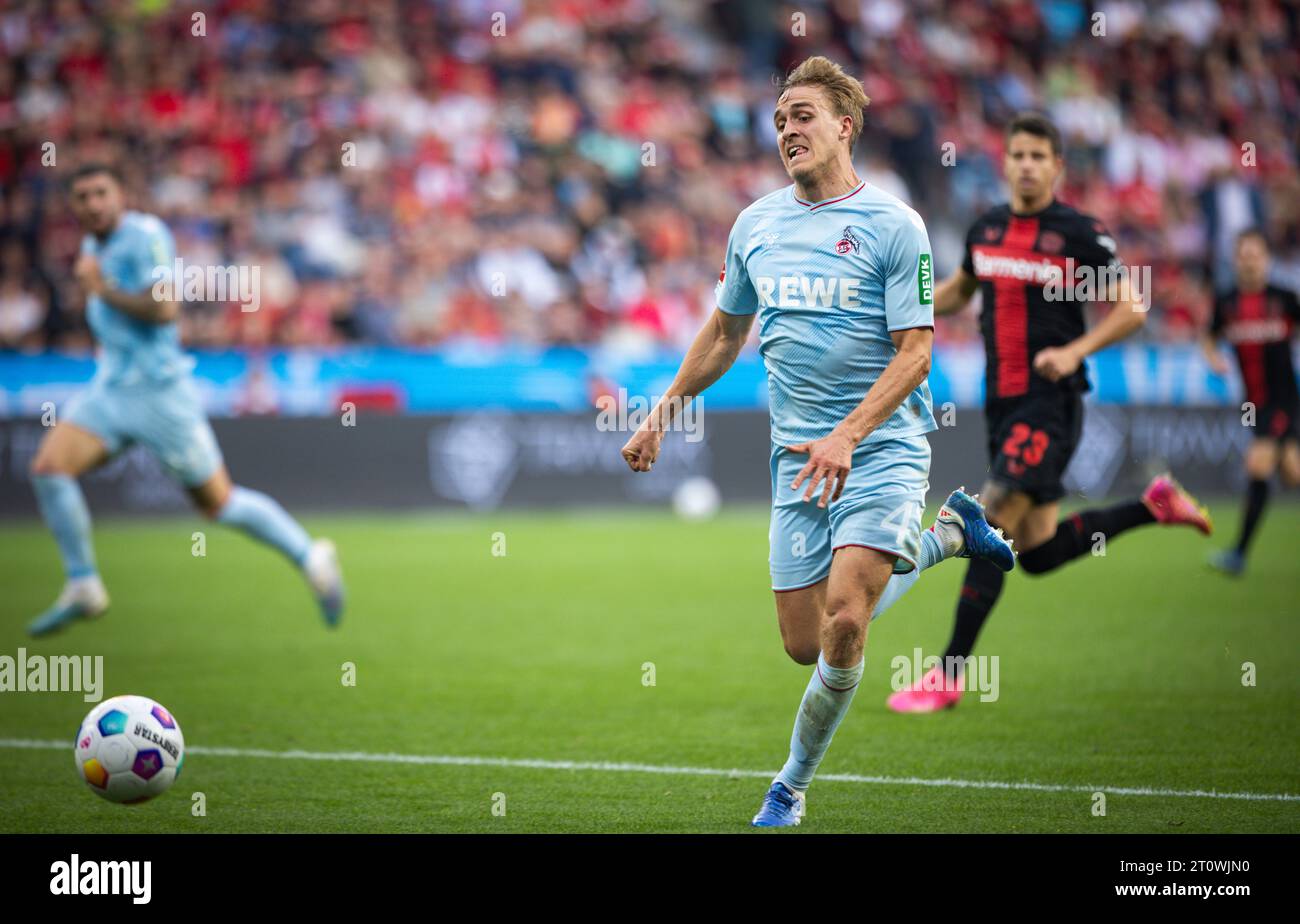 Leverkusen Alemania 0808 De Octubre De 2023 Timo Hübers Köln Bayer Leverkusen 1 Fc Köln 