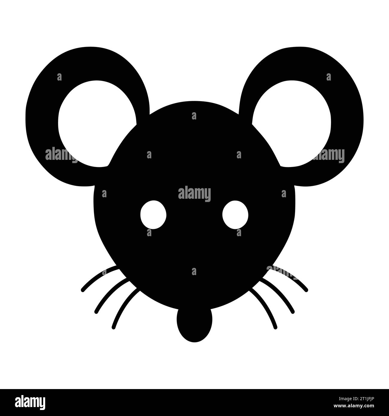 ratón mamífero animal salvaje ilustración de cabeza para logotipo o símbolo Ilustración del Vector