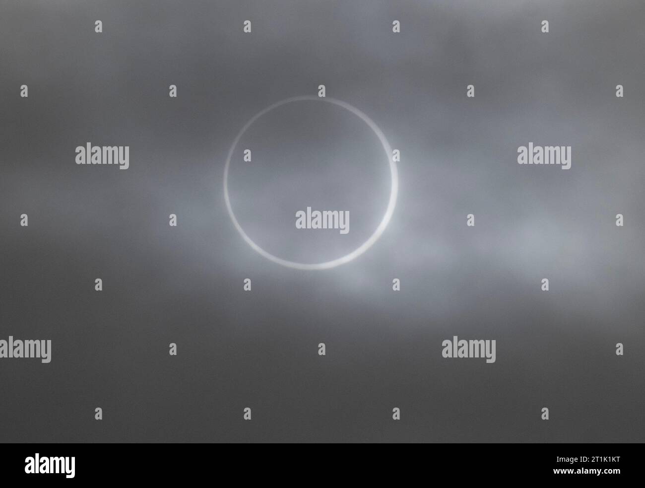 Winnemucca, Estados Unidos. 14º de octubre de 2023. El eclipse anular