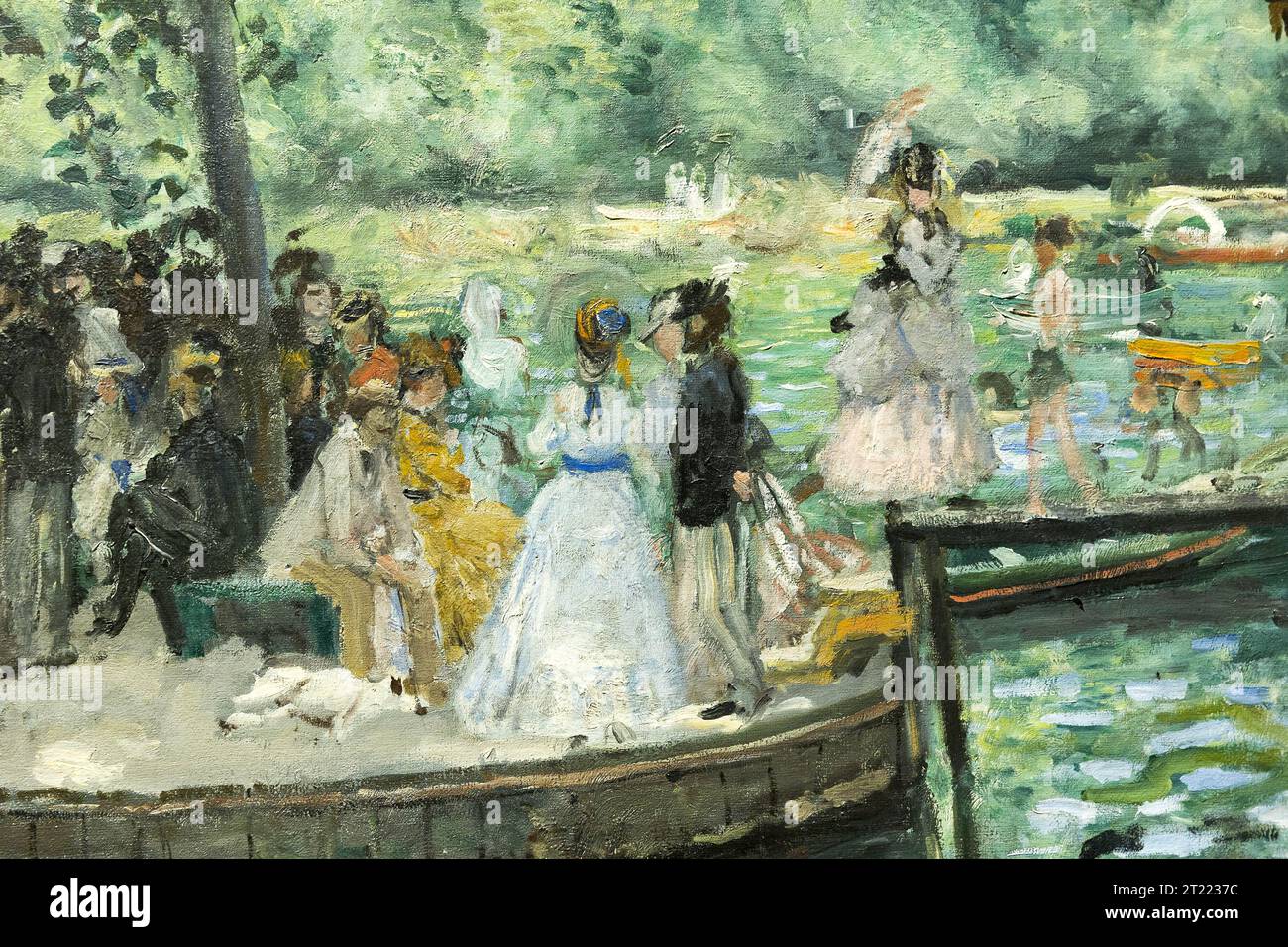Detalle de la pintura del artista francés Renoir Foto de stock