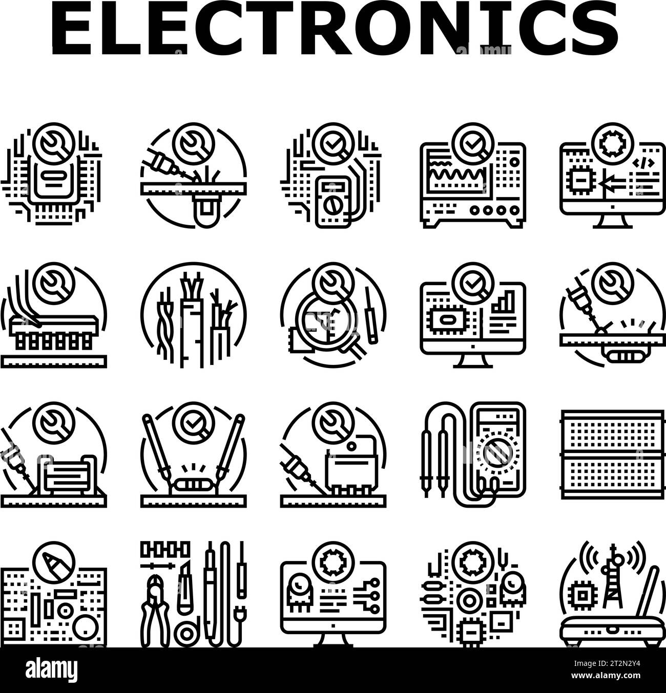 Soldar electronica Imágenes de stock en blanco y negro - Alamy