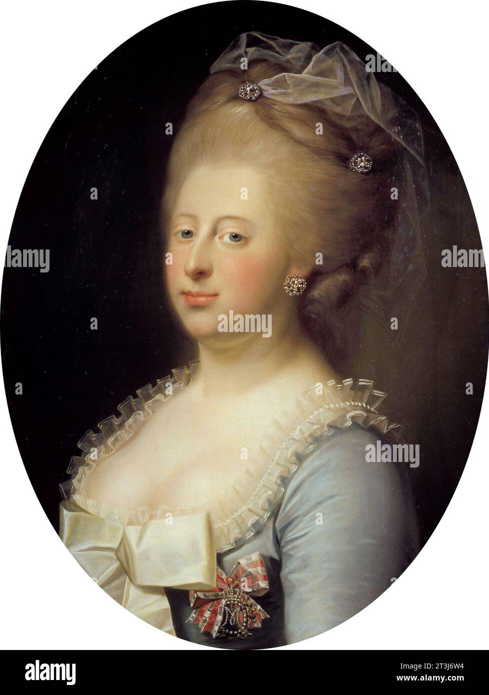 Caroline Matilda de Gran Bretaña (1751-1775) Reina de Dinamarca y Noruega de 1766 a 1772 Foto de stock
